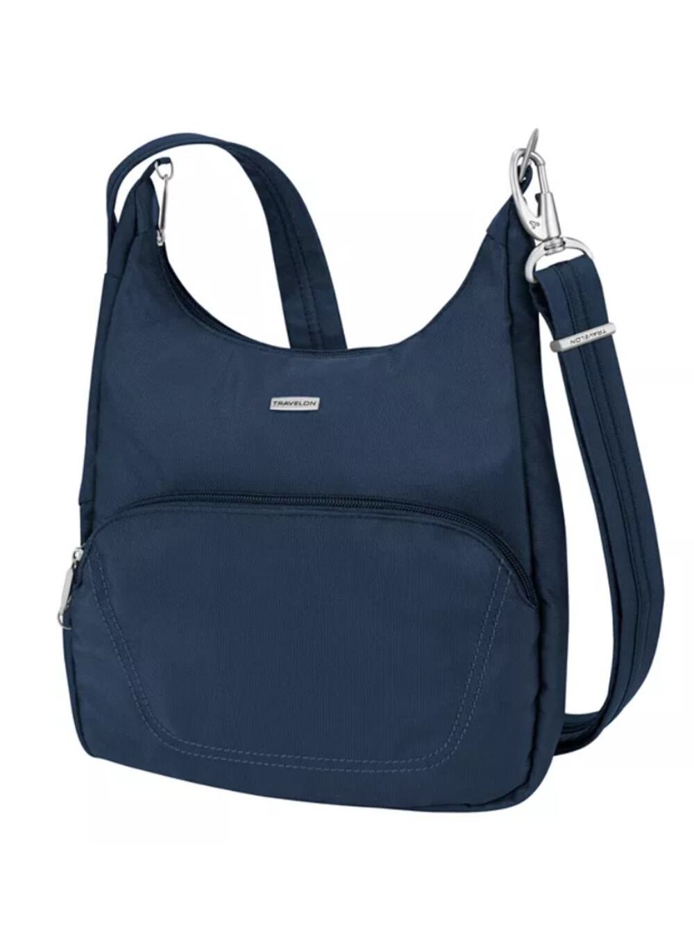 Travelon Anti-Theft Classic Essential Messenger Bag Dark Blue Style # 42457 NWT
